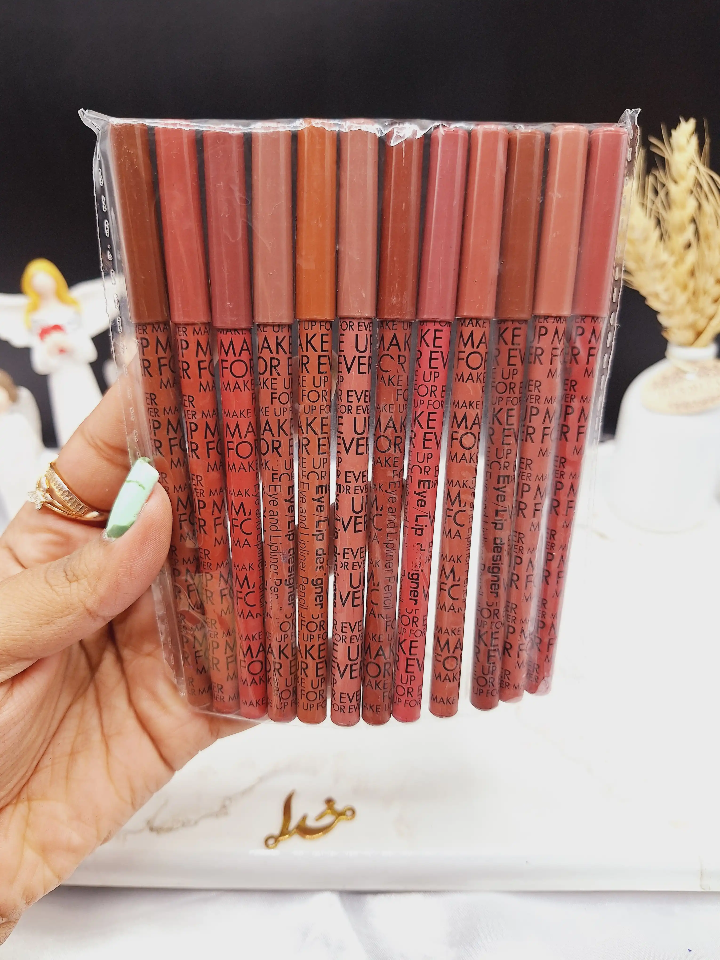 پک ۱۲ تایی خط لب مدادی فور اور FOR EVER