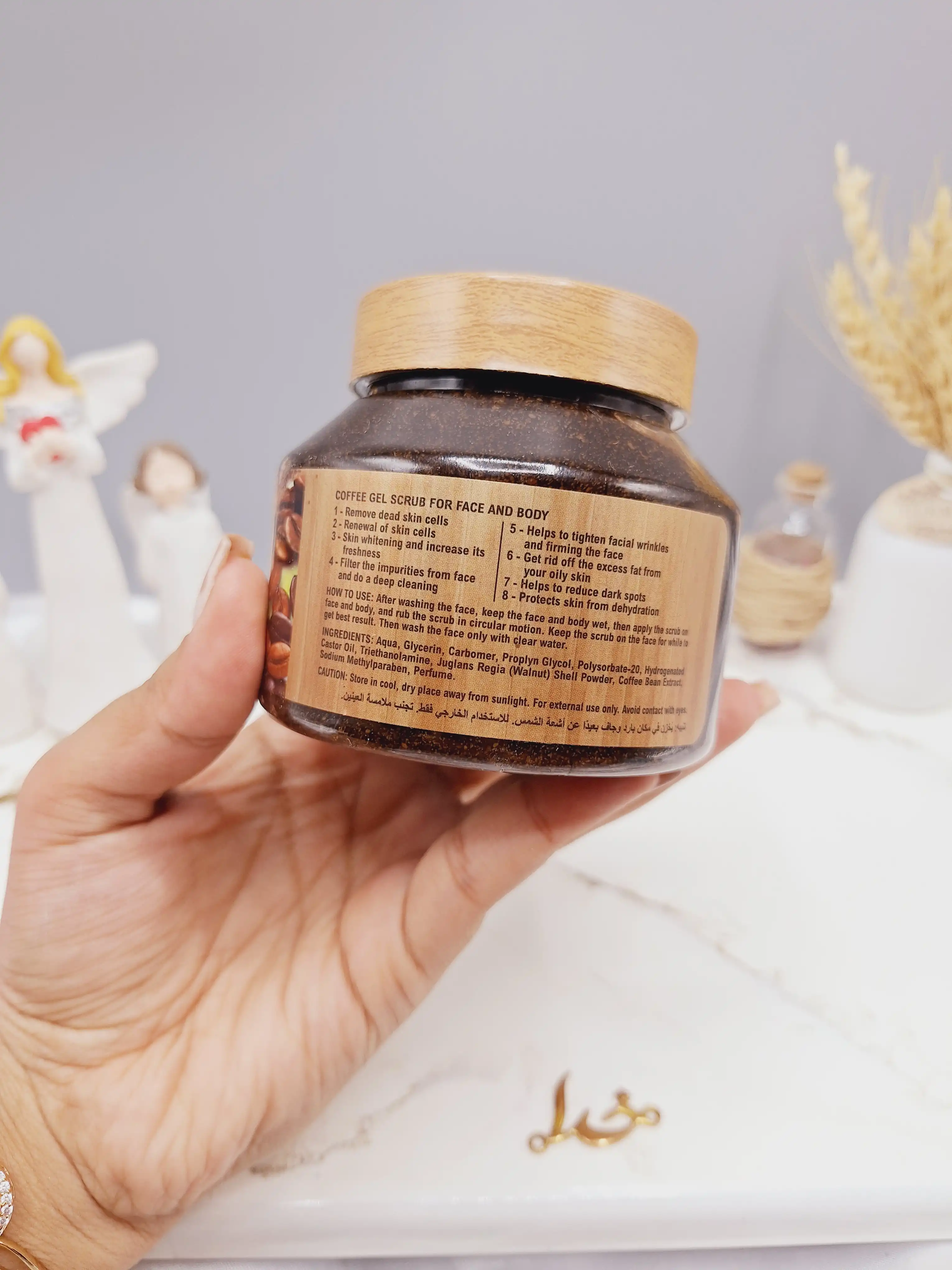 اسکراب کاسه ای شنی مدل قهوه   برند max lady کد 0436
