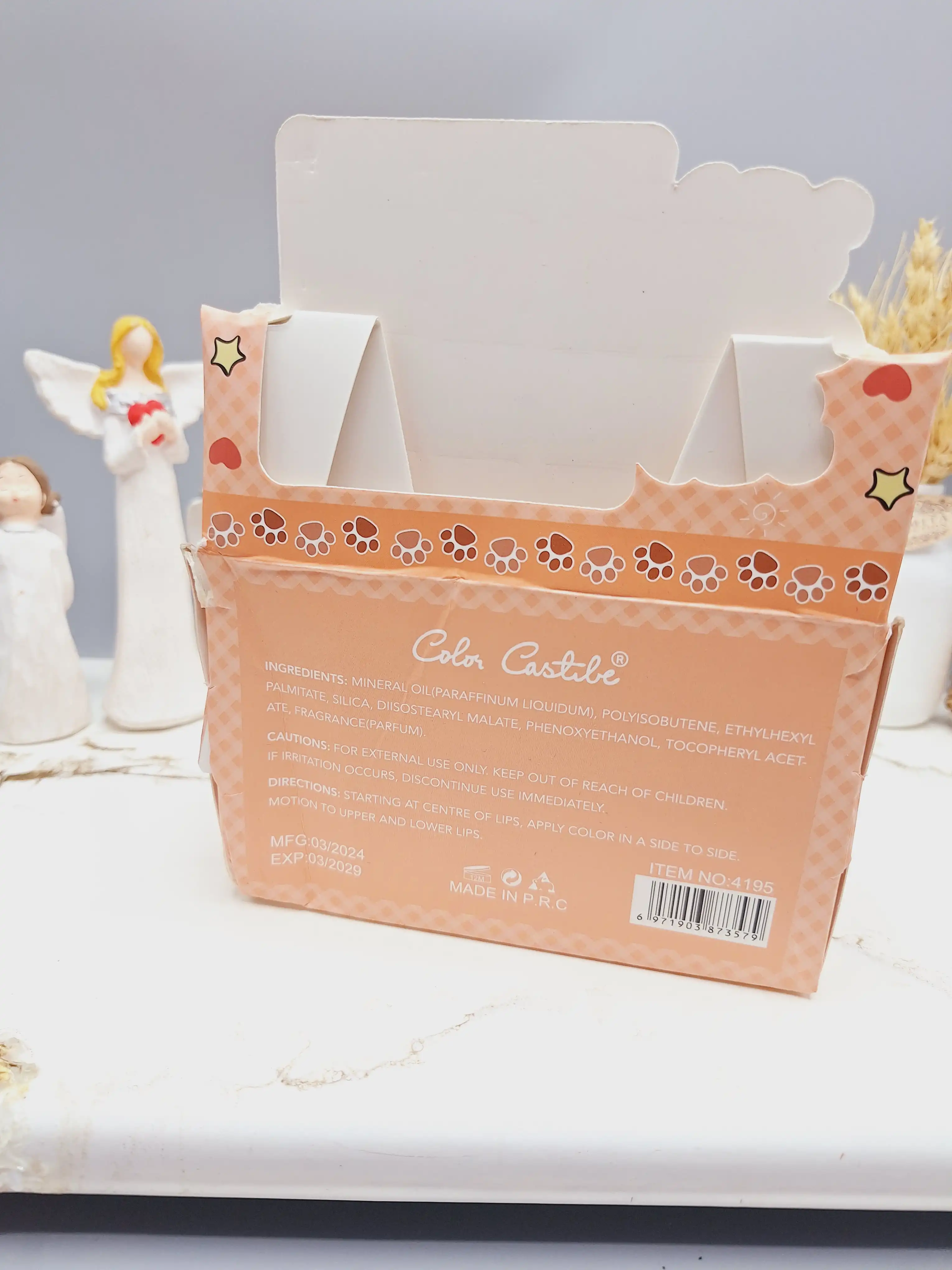 پک 6 تایی رژ مایع مات کالر کستل طرح استیکر خرسی کد 4195