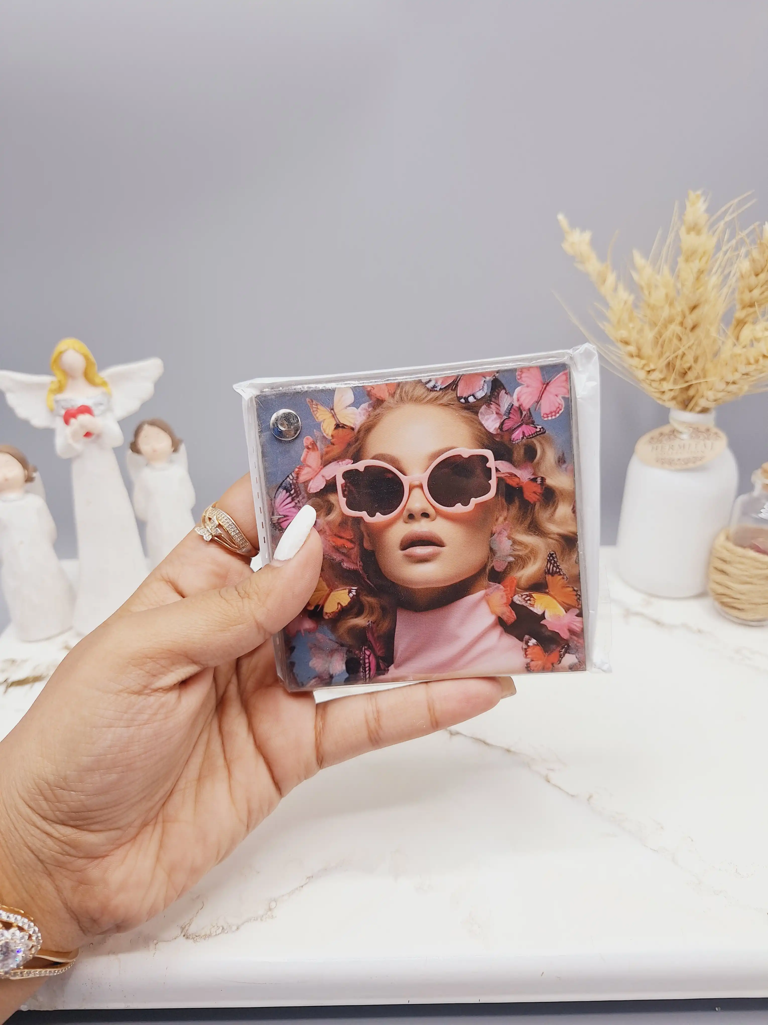 آینه مدل مکعبی طرح رندم