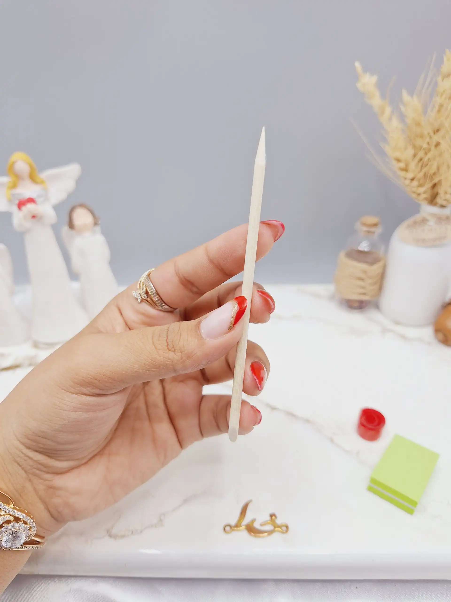 ناخن مصنوعی دست ساز با مواد کاشت مدل فرنچ پوست پیازی ( ب همراه پک اختصادی)
